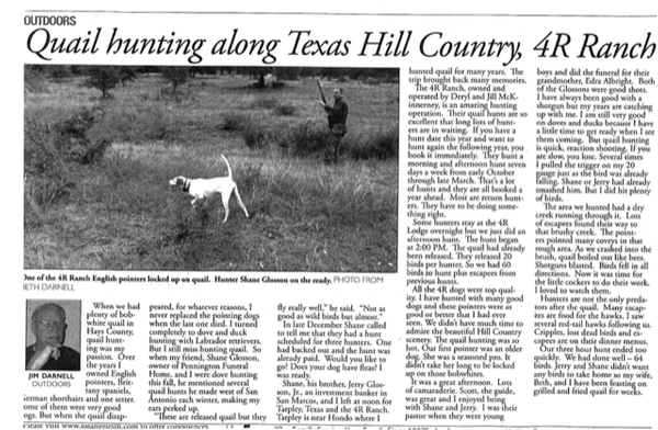 Nice Write Up by Jim Darnell